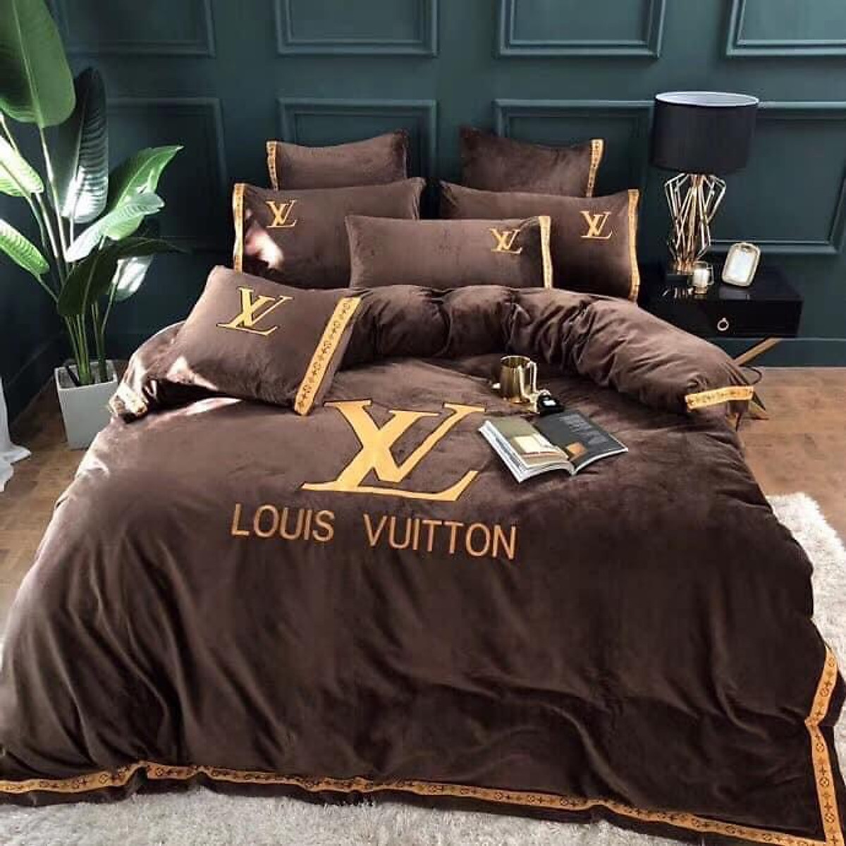 Bộ chăn ga gối 5 món cotton poly mẫu LV nâu đủ size Shopee Việt Nam #19 Bộ chăn ga gối 5 món cotton poly mẫu LV nâu đủ size Shopee Việt Nam