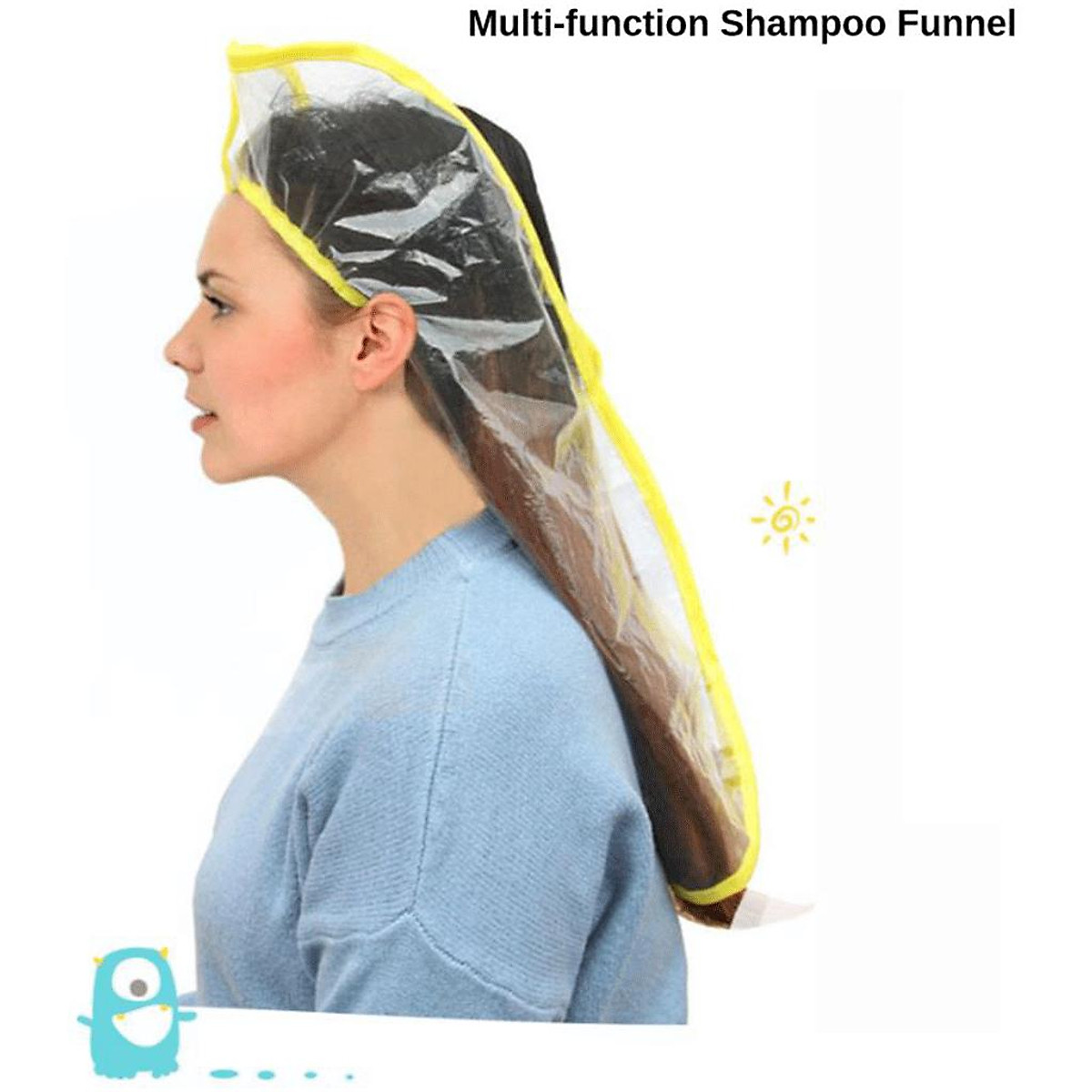 Shampoo Funnel Capes Upright Position Washing for Elderly Handicapped