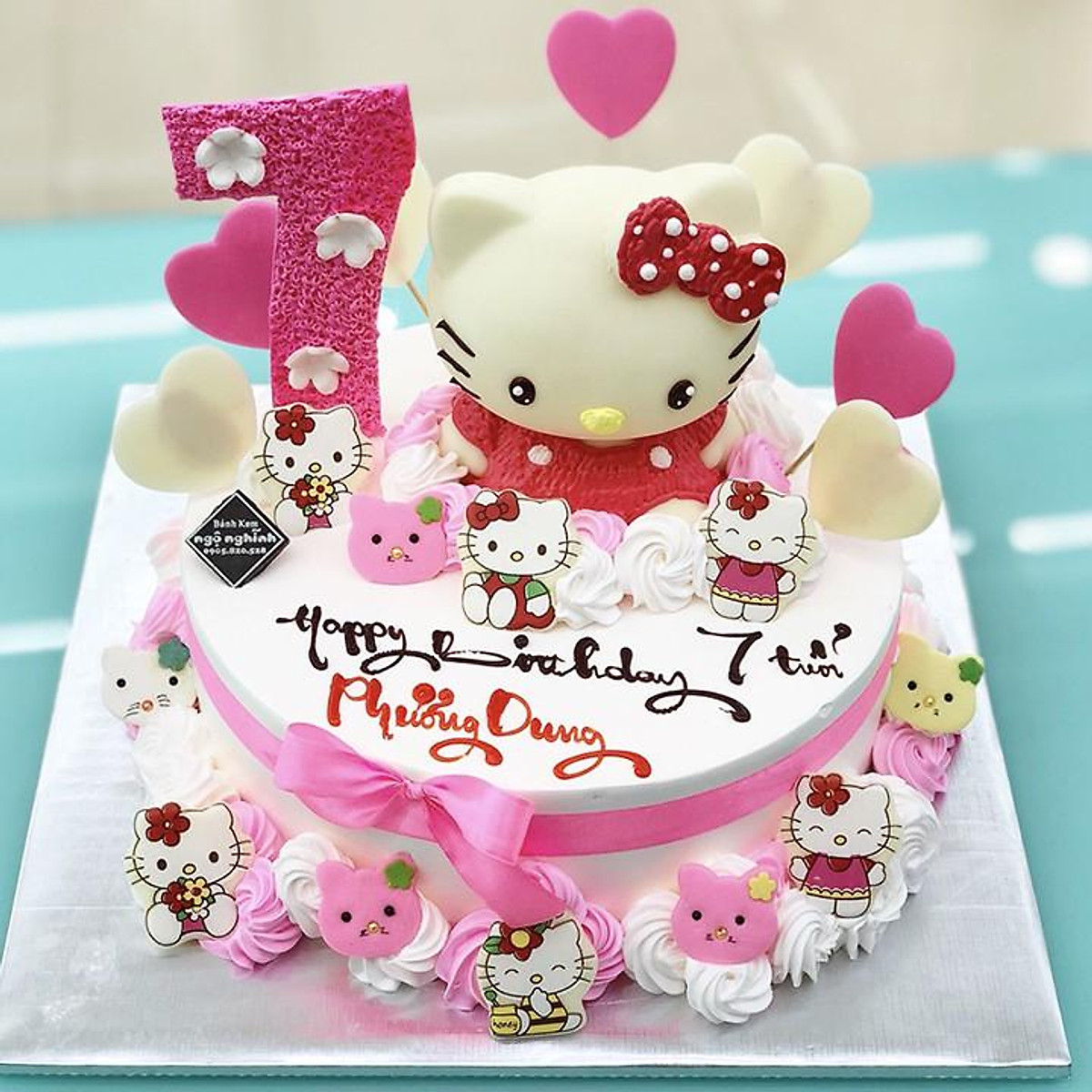 Bánh Sinh Nhật Mèo Hello Kitty