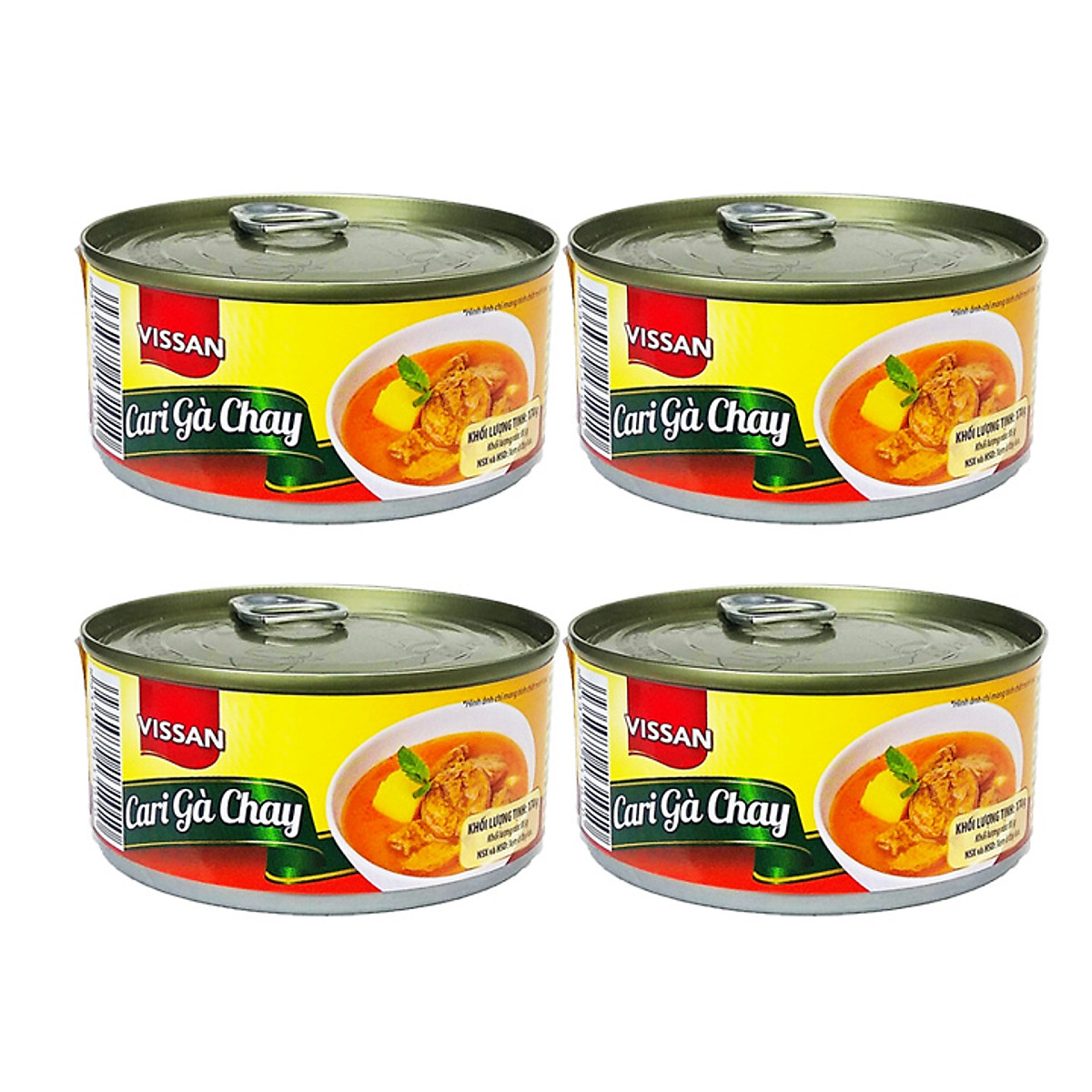 Combo 4 Ca Ri Ga Chay Vissan Hộp 170g Tiki