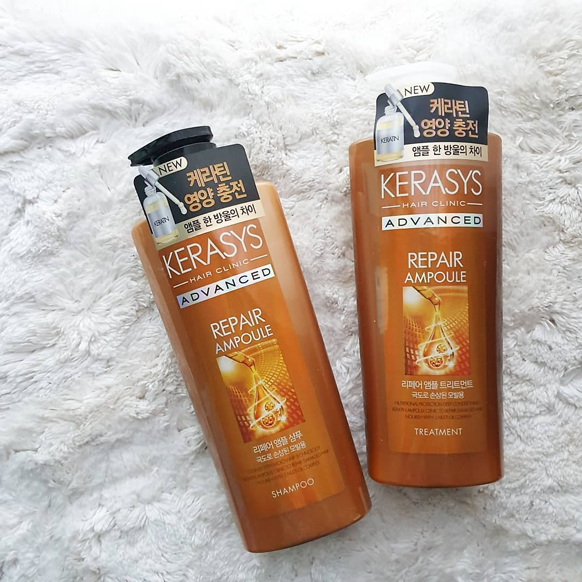 Dầu gội Kerasys Advanced Ampoule Repair phục hồi tóc hư tổn nặng ...