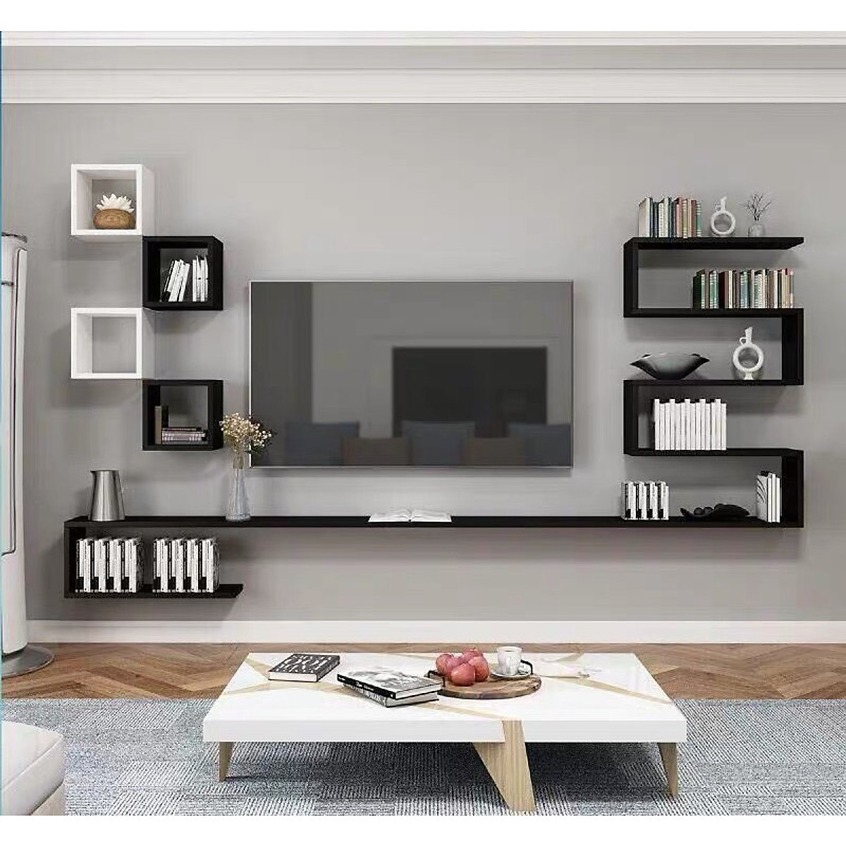 Với kệ tivi treo tường, bạn không phải lo lắng về không gian cho căn phòng của bạn nữa. Kệ tivi treo tường giúp tối ưu hóa không gian và tạo ra một không gian đa dạng và phong phú. Bạn có thể dễ dàng tăng tính thẩm mỹ cho phòng khách của mình với kệ tivi treo tường.