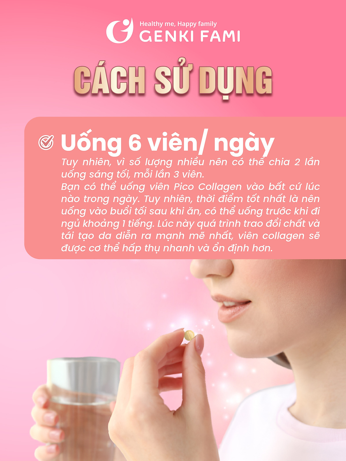 Collagen Viên Nhật Bản, Hỗ Trợ Ngăn Ngừa Lão Hóa Da, Giúp Tóc Móng Chắc Khỏe, Hộp 180 Viên