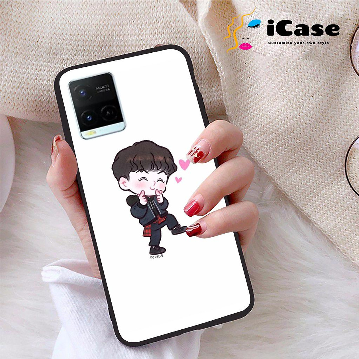 Mua Ốp lưng iCase dành cho Vivo Y21A chất liệu viền dẻo lưng cứng ...