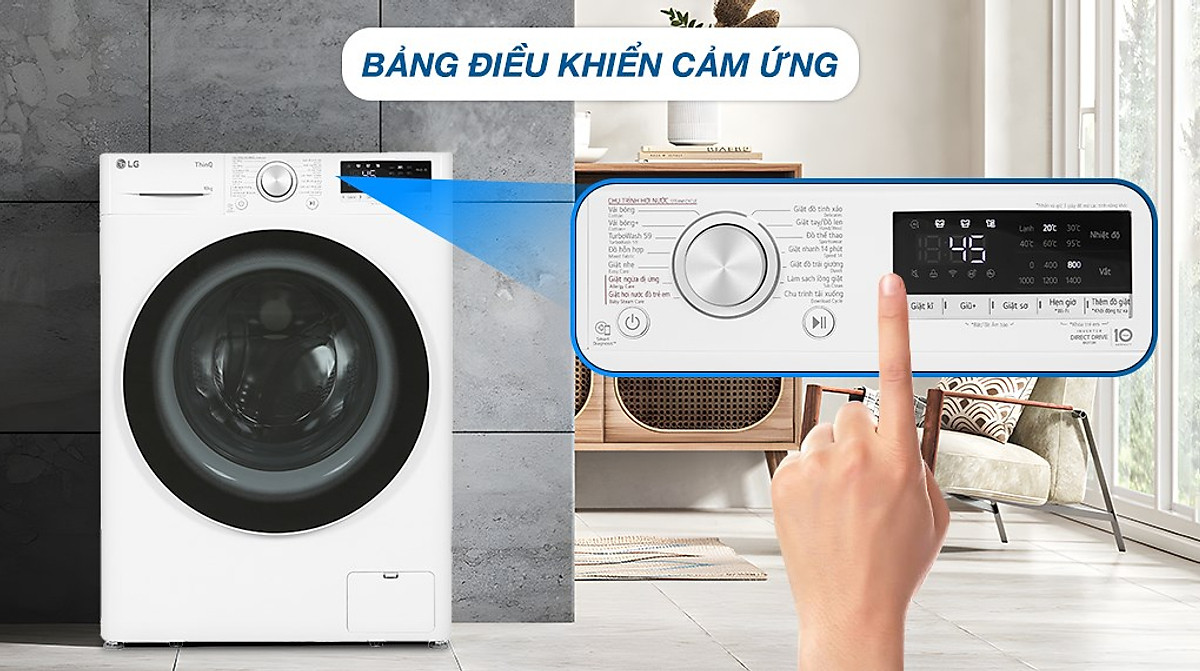 Máy giặt LG AI DD Inverter 10 kg FV1410S4W1 - Hàng Chính Hãng