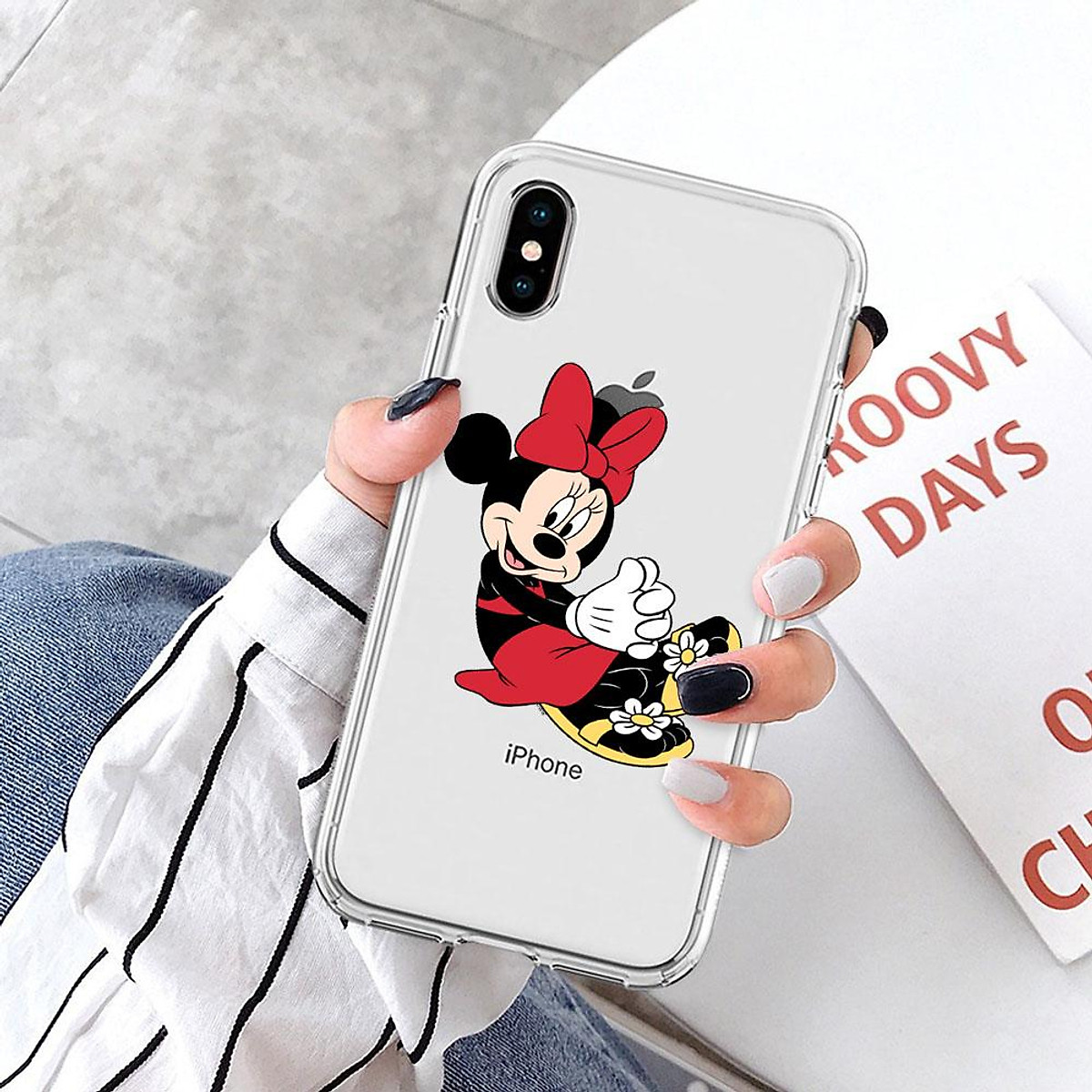 Ốp tản nhiệt sticker cặp đôi chuột mickey bền đẹp dành cho iphone ...