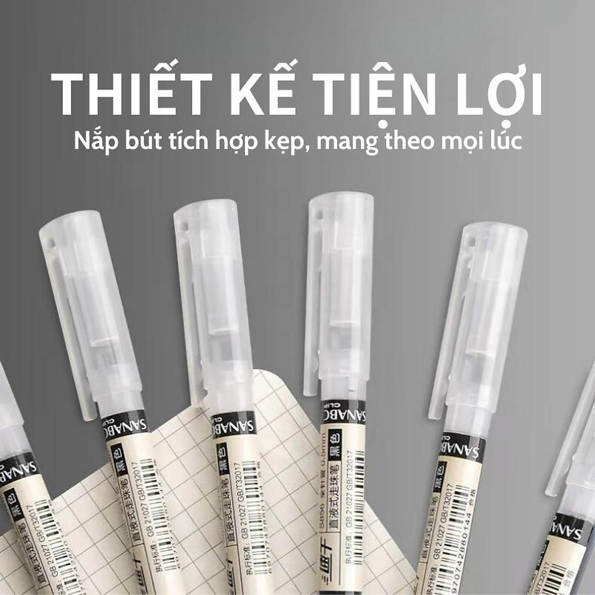 Bút Gel Luyện Viết Chữ Trung,Hàn, Nhật Nhanh Khô Chuyên Dụng Cho Dân Văn Phòng Bút Bi Nước Mực Gel Nhanh Khô Ngòi 0.5mm Cho Học Sinh Văn Phòng