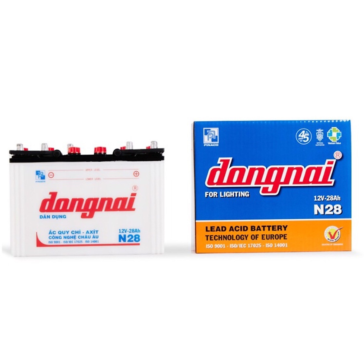 Ắc quy Dân dụng Đồng Nai N28 | 12V - 28Ah ( tặng acid châm bình )
