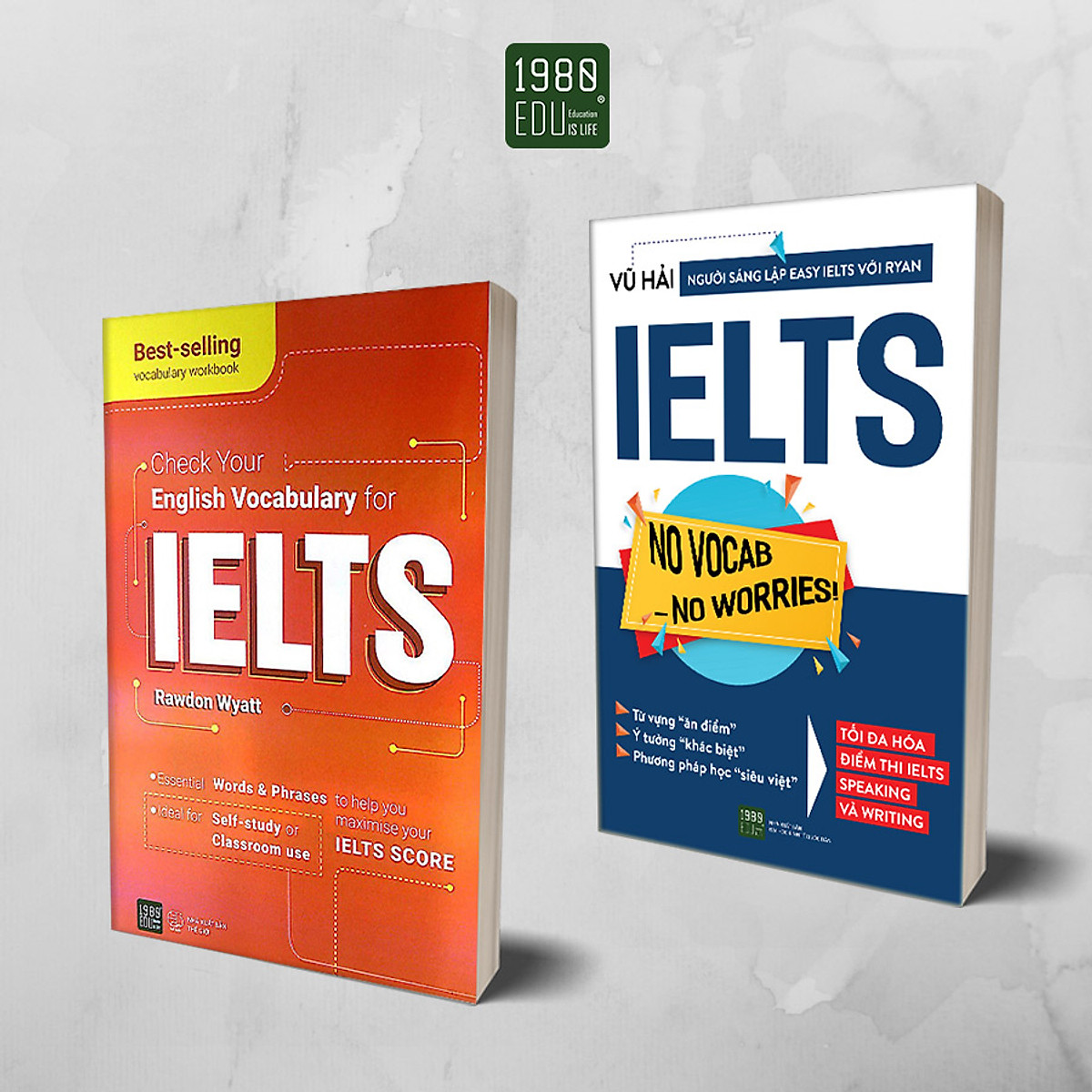 Combo 2 Cuốn: Chinh Phục IELTS (No Vocab - No Worries) + Check Your English Vocabulary For IELTS