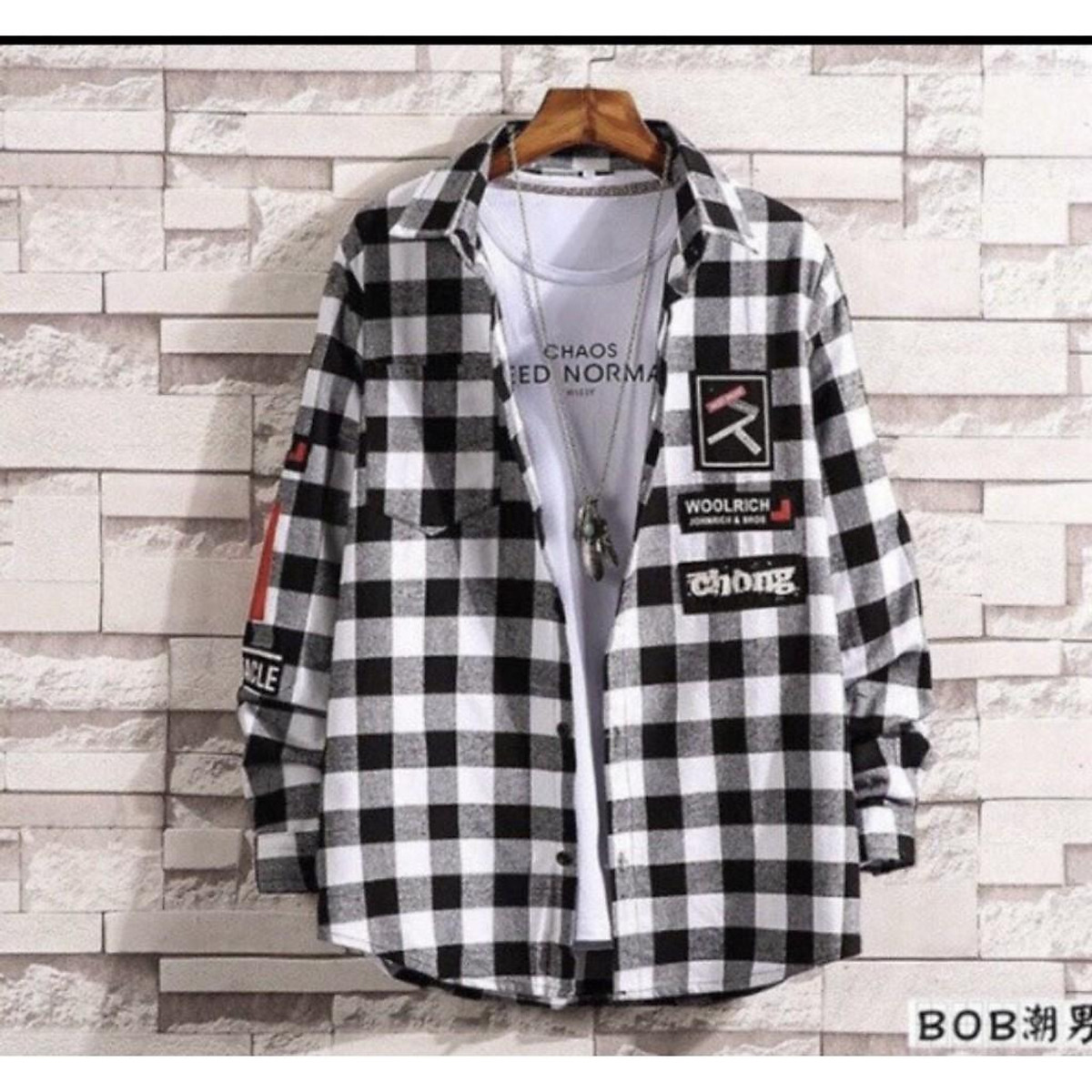 Áo khoác sơ mi dáng rộng tay dài có túi thời trang mùa xuân dễ phối đồ dành cho nam Shopee Việt Nam #27 Áo khoác sơ mi dáng rộng tay dài có túi thời trang mùa xuân dễ phối đồ dành cho nam Shopee Việt Nam