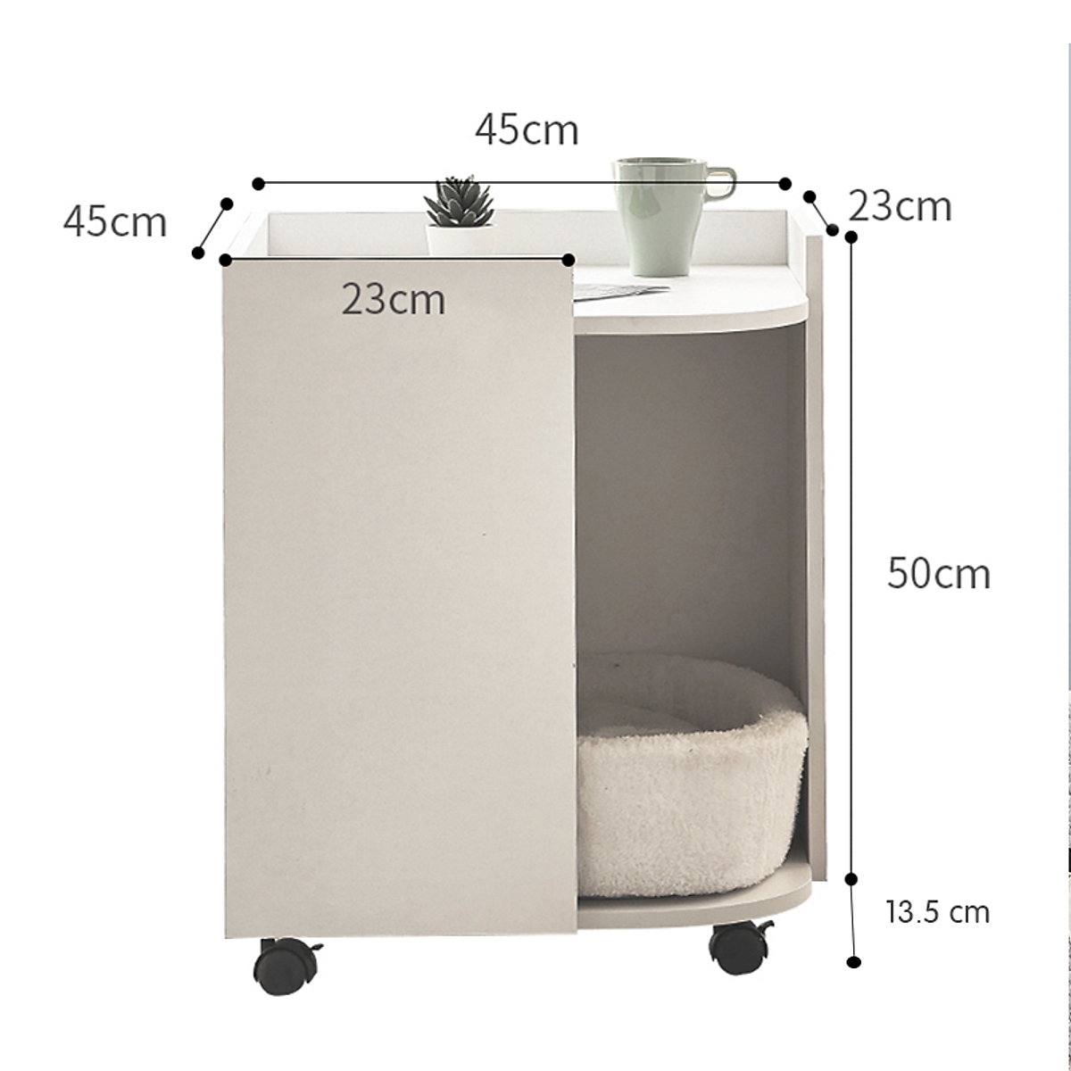 Nhà Cho Mèo Ngủ Kết Hợp Tủ Đựng Thức Ăn Chính Hãng IGA - GP194