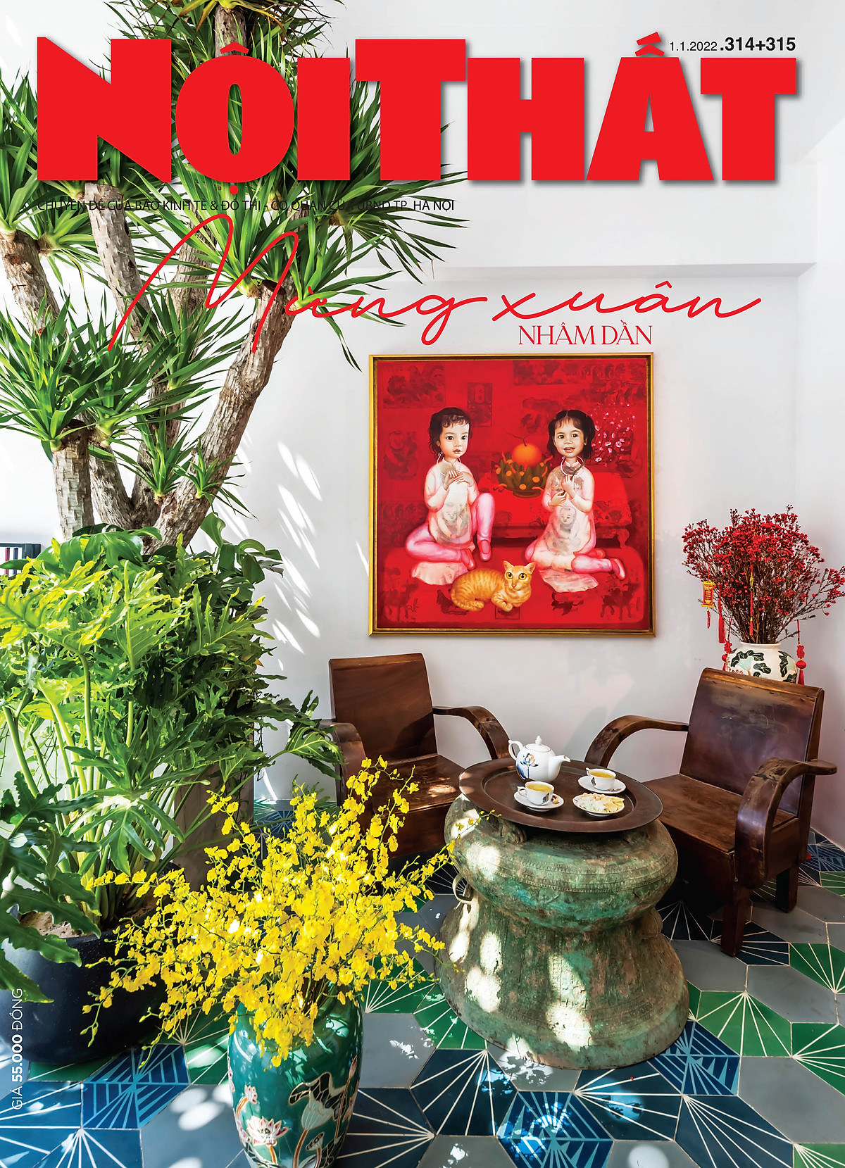 Tạp chí Nội Thất Xuân số 314+315 (Tháng 1.2022)