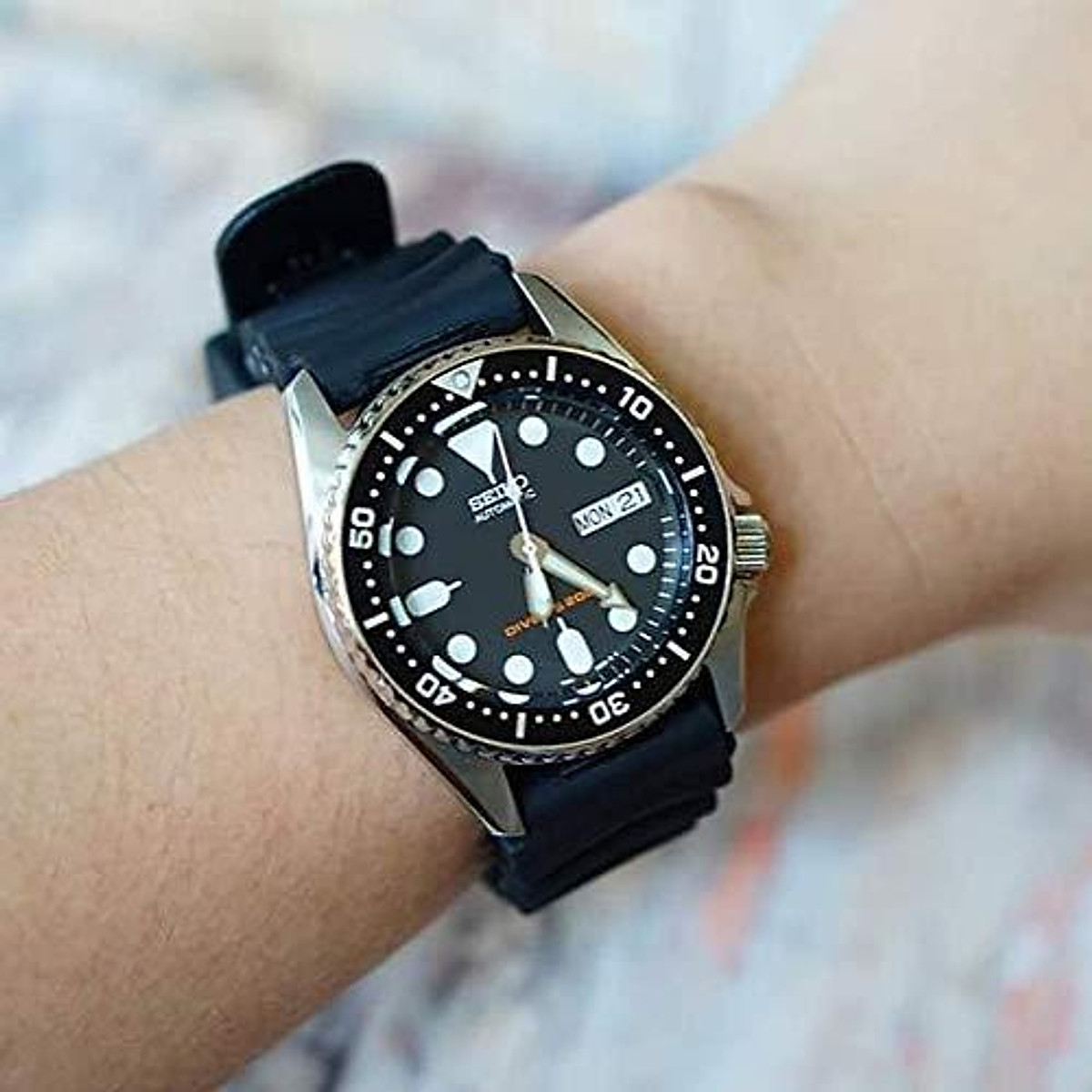 Mua Seiko Black Automatic Dive Watch SKX013K1