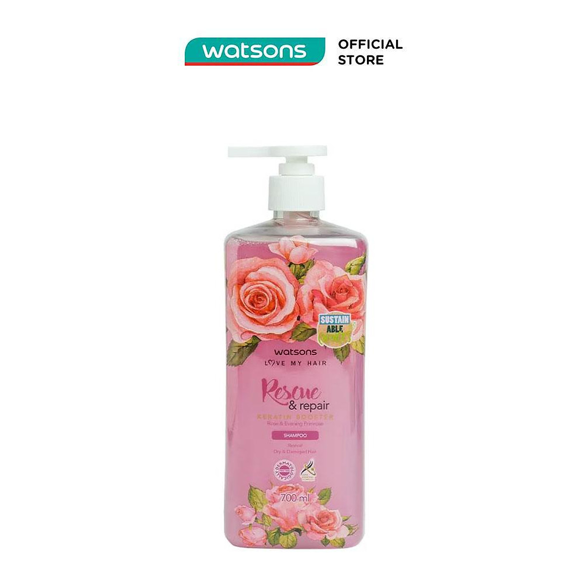 Dầu Gội Watsons Rose Evening Primrose Shampoo 700ml