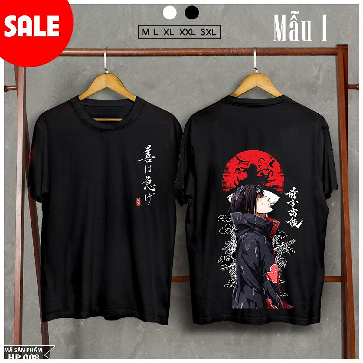 Áo Itachi Uchiha - áo thun in hình Naruto được yêu thích, giá rẻ nhất