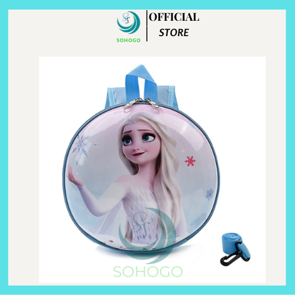 MẪU MỚI]-Balo 3D hình công chúa ELSA cho bé gái học mẫu giáo– CHỌN