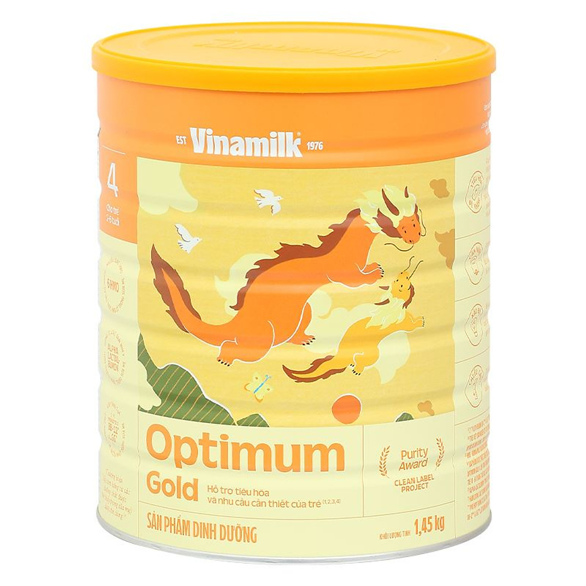 Sữa bột VinamilkOptimum Gold Step 4 Hộp Thiếc 1450g