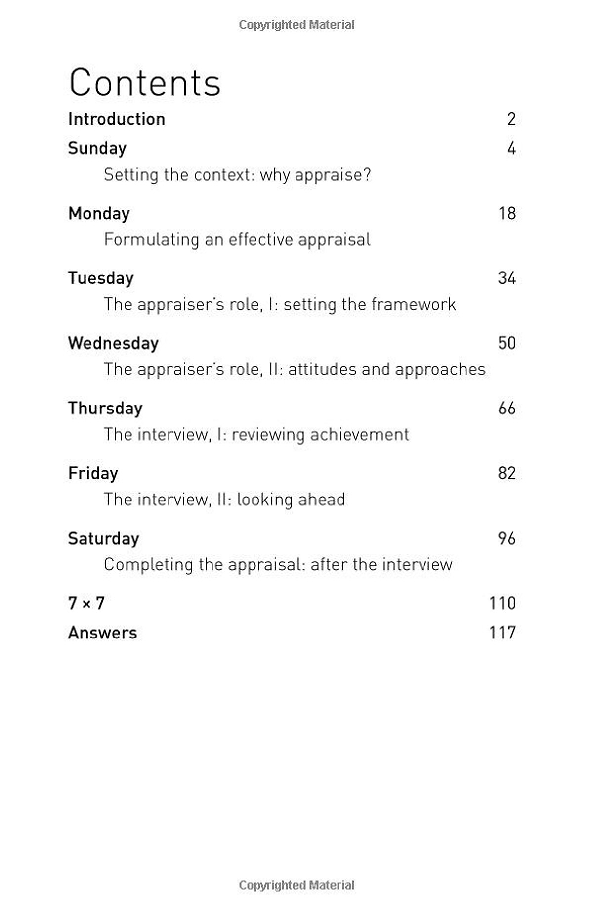 Appraisals In A Week: A Performance Appraisal Masterclass In Seven Simple Steps