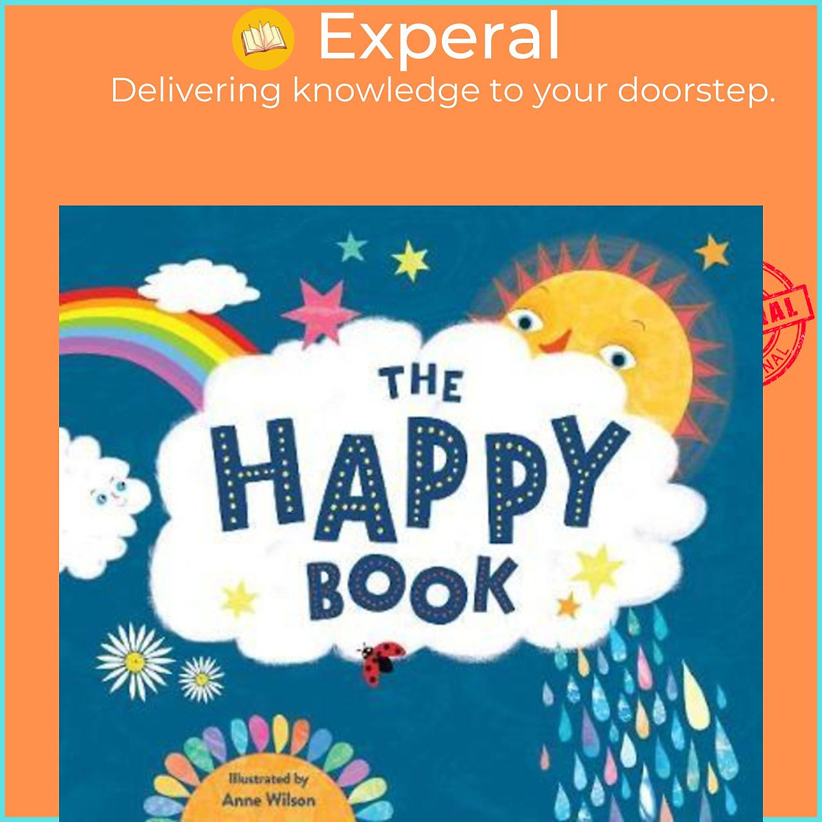 Sách - The Happy Book : A book full of feelings by Alex Allan (UK edition, paperback)