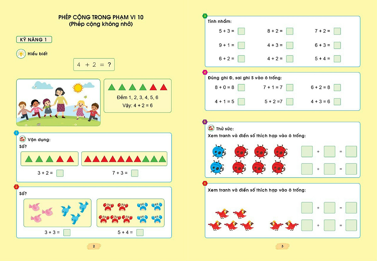 Combo giúp con giỏi toán dành cho trẻ 5-7 tuổi - Tính nhanh tính nhẩm và cộng trừ trong phạm vi 100