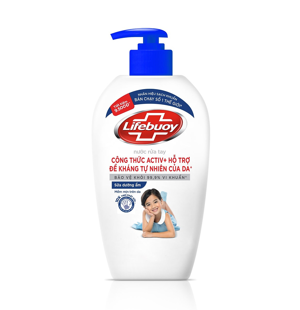 Combo 2 Nước rửa tay sạch khuẩn Lifebuoy Bạc Bảo Vệ và Sữa Dưỡng Ẩm Chai 450G