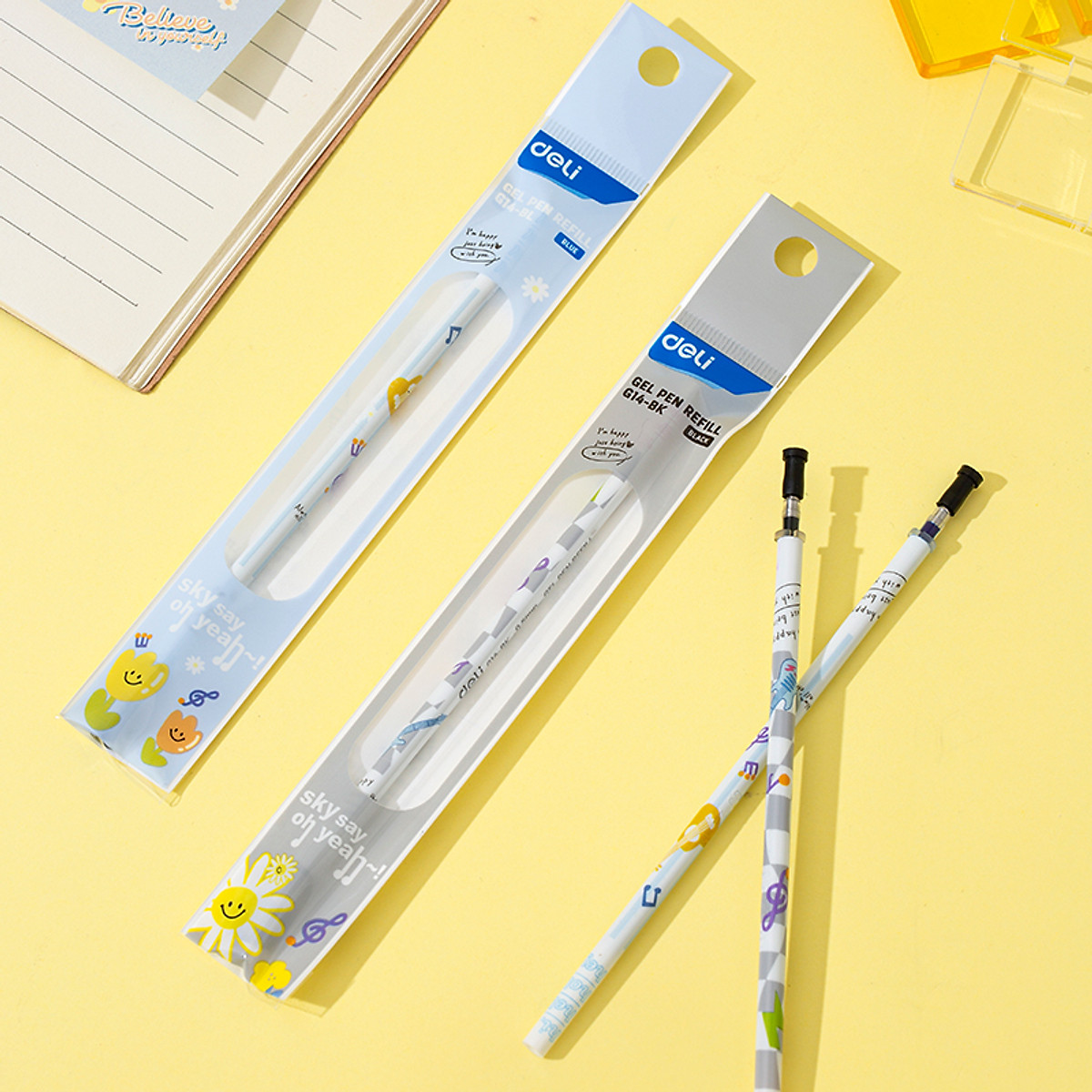 Bút Bi Nước Mực Gel Ngòi 0.5mm Nhanh Khô Học Sinh Văn Phòng BST Limited Deli - Viết Bi Học Sinh Văn Phòng - CG16