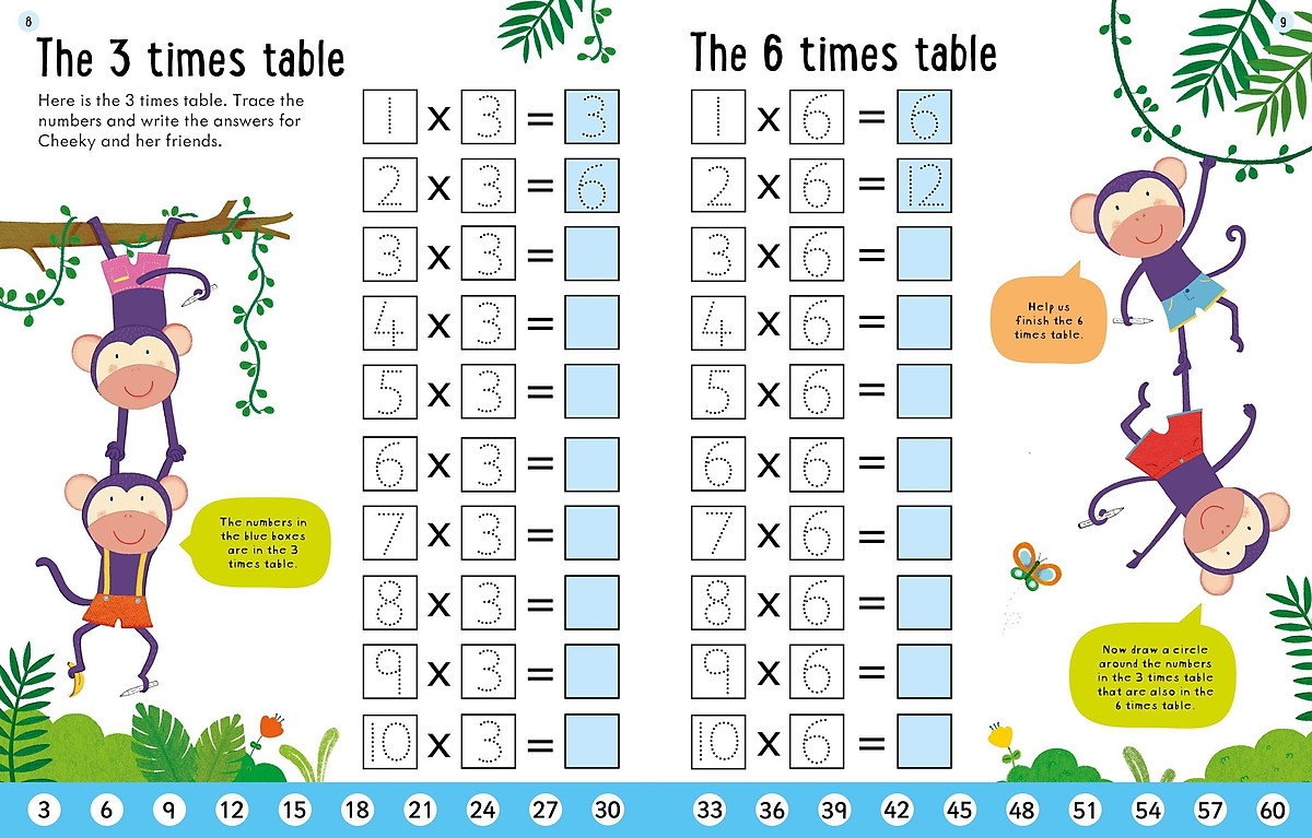 Usborne Workbooks Times Tables 6 - 7