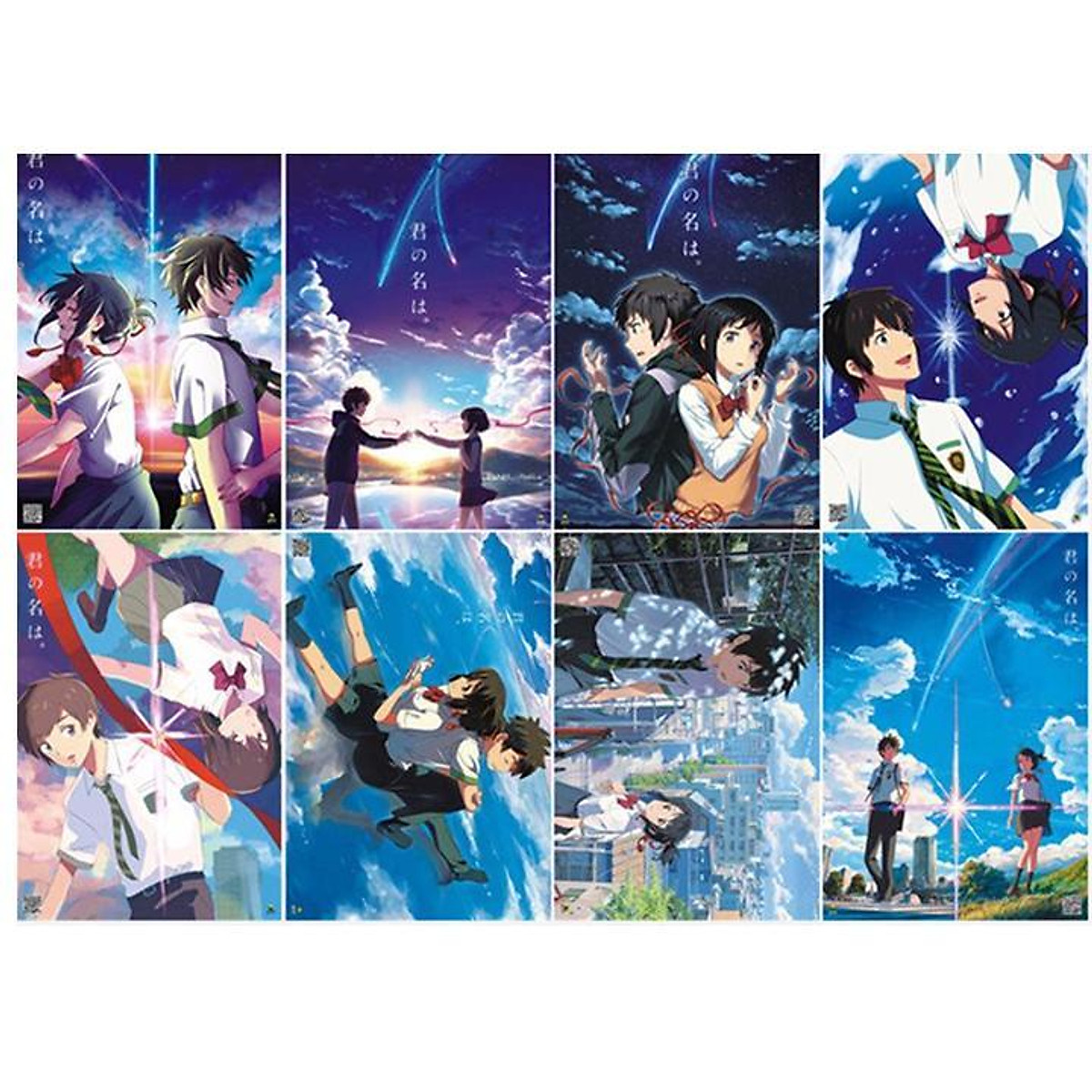 Mua Poster anime chibi 8 tấm Kimi no Na wa Your name tặng ảnh Vcone Mua Poster anime chibi 8 tấm Kimi no Na wa Your name tặng ảnh Vcone