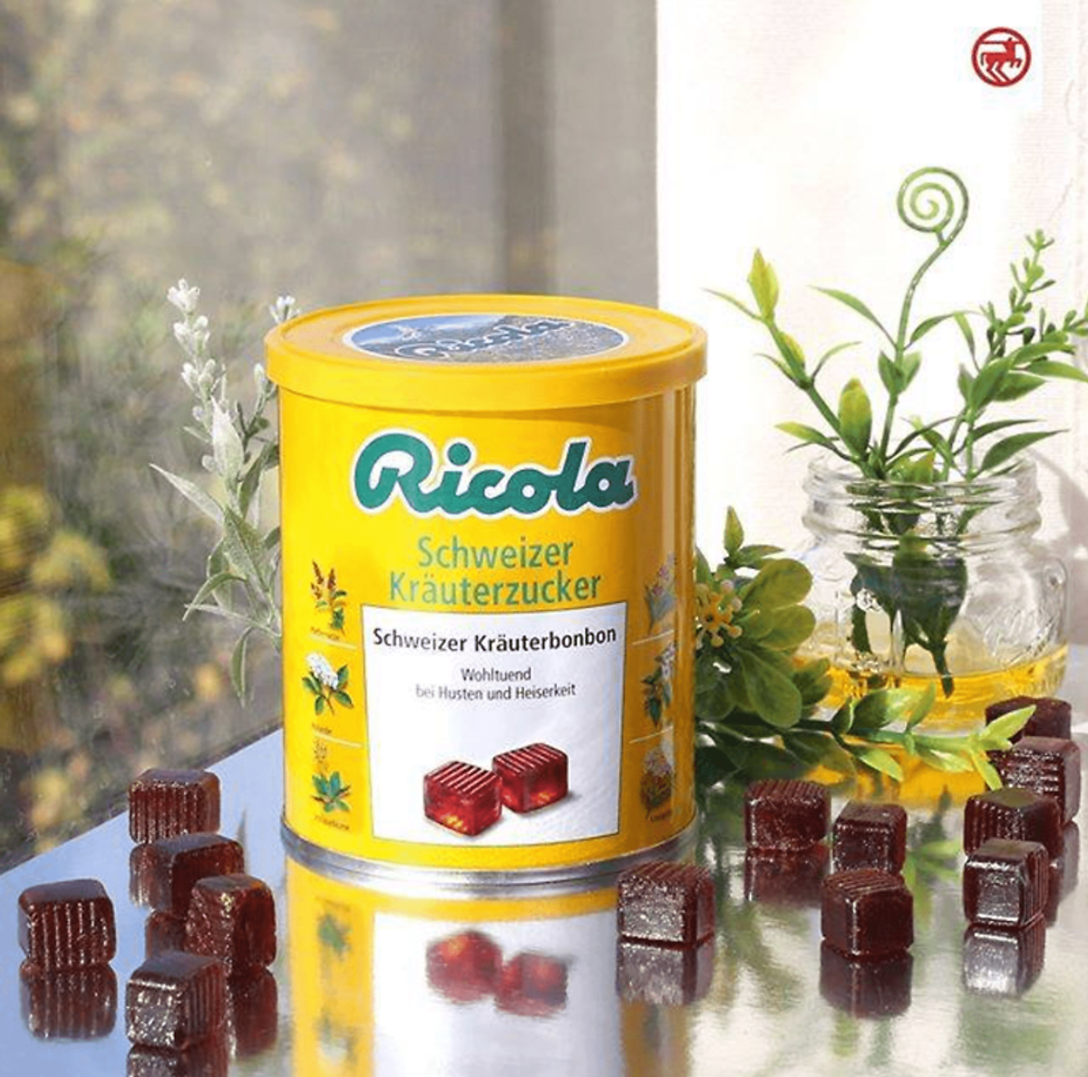 Viên Kẹo Ngậm Ho Ricola Chanh Mật Ong, Kẹo Ngậm Thảo Dược Cho Viêm Họng, Ho, Đau Họng Thơm Miệng Sugar Free, 250G