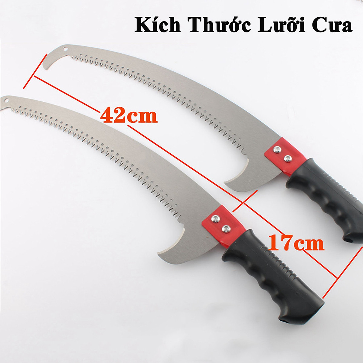 Sào Cưa Tỉa Cắt Cành, Hái Quả Trên Cao KUNBE Có Các Loại Dài 3m, 5m, 6m, 7m Chắc Chắn Cứng Cáp