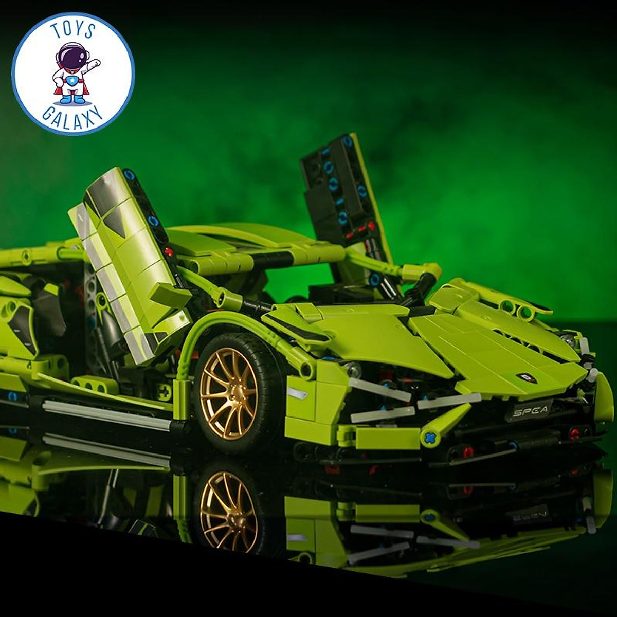 Xe RC 124 Rastar Lamborghini Sian màu Đỏ