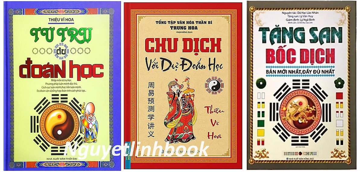 Combo 3 cuốn Tứ trụ dự đoán học, Tăng San bốc dịch, Chu dịch với dự đoán học 956