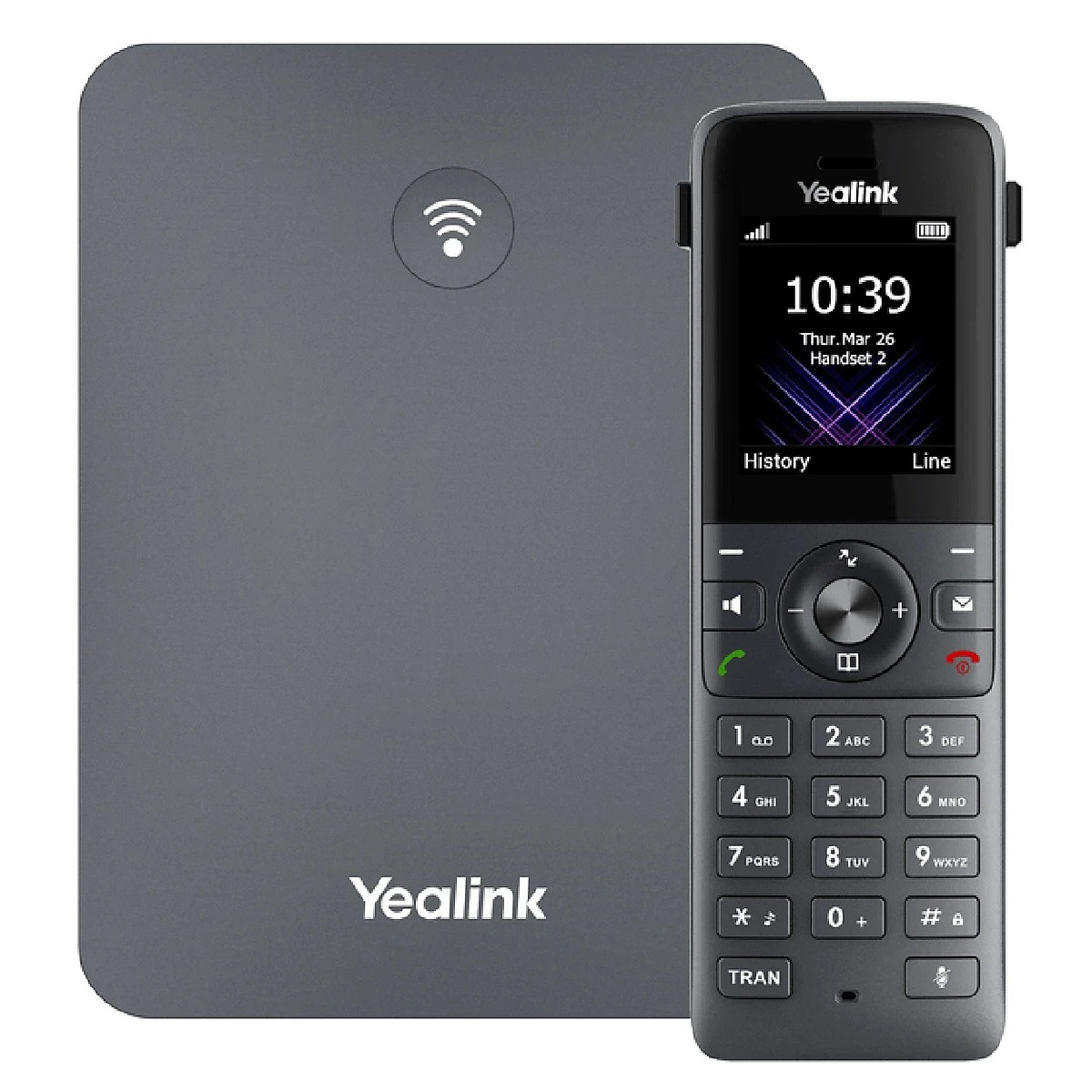 Yealink W73P - Điện thoại IP cầm tay không dây DECT - Hàng Chính Hãng - Điện thoại IP mẹ bồng con