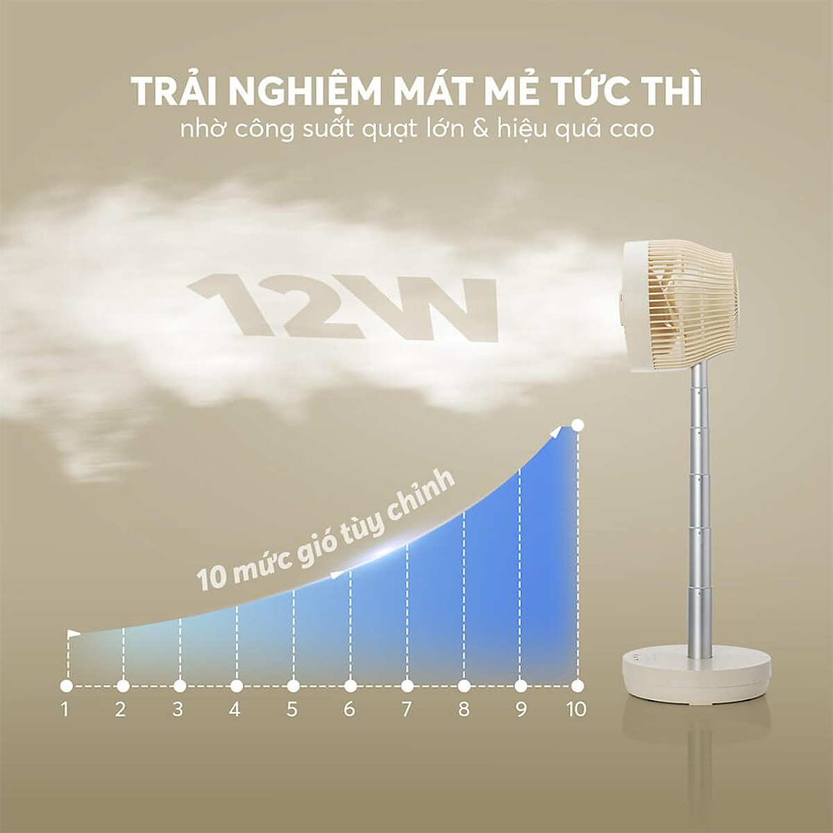 Quạt sạc tuần hoàn không khí Elmich CFE-8786, dung lượng pin lớn, hoạt động liên tục tới 10h, tạo nên luồng gió mạnh, di chuyển linh hoạt 90° theo chiều ngang tạo luồng gió đa chiều, làm mát nhanh, dễ chịu - Hàng chính hãng
