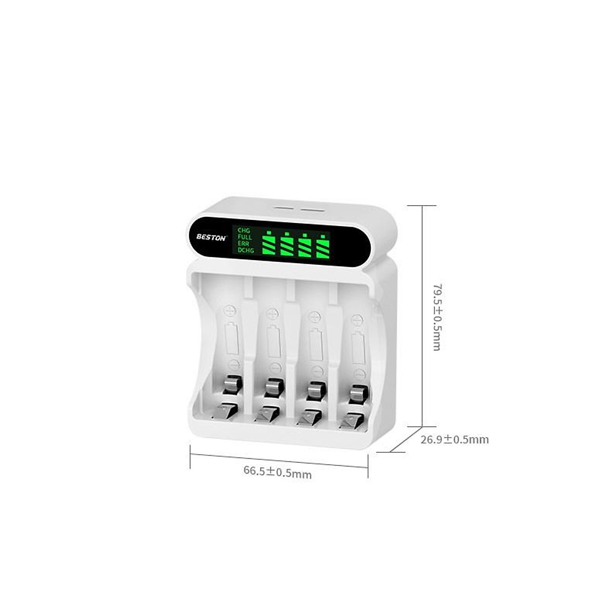 Bộ Sạc Beston C9023L có tính năng sạc nhanh, tự ngắt khi đầy, màn hình LCD thông minh, Pin sạc AA AAA tùy chọn dùng cho micro, remote