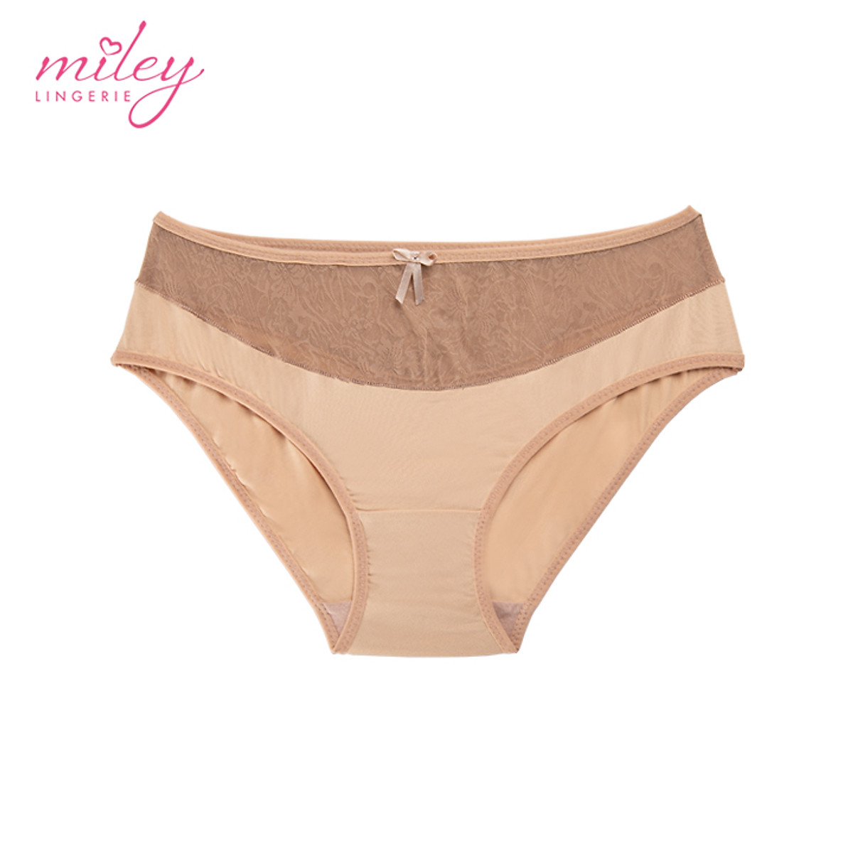 Quần Lót Nữ Dáng Bikini Thun Lạnh Phối Ren Active Miley Lingerie FMM_34