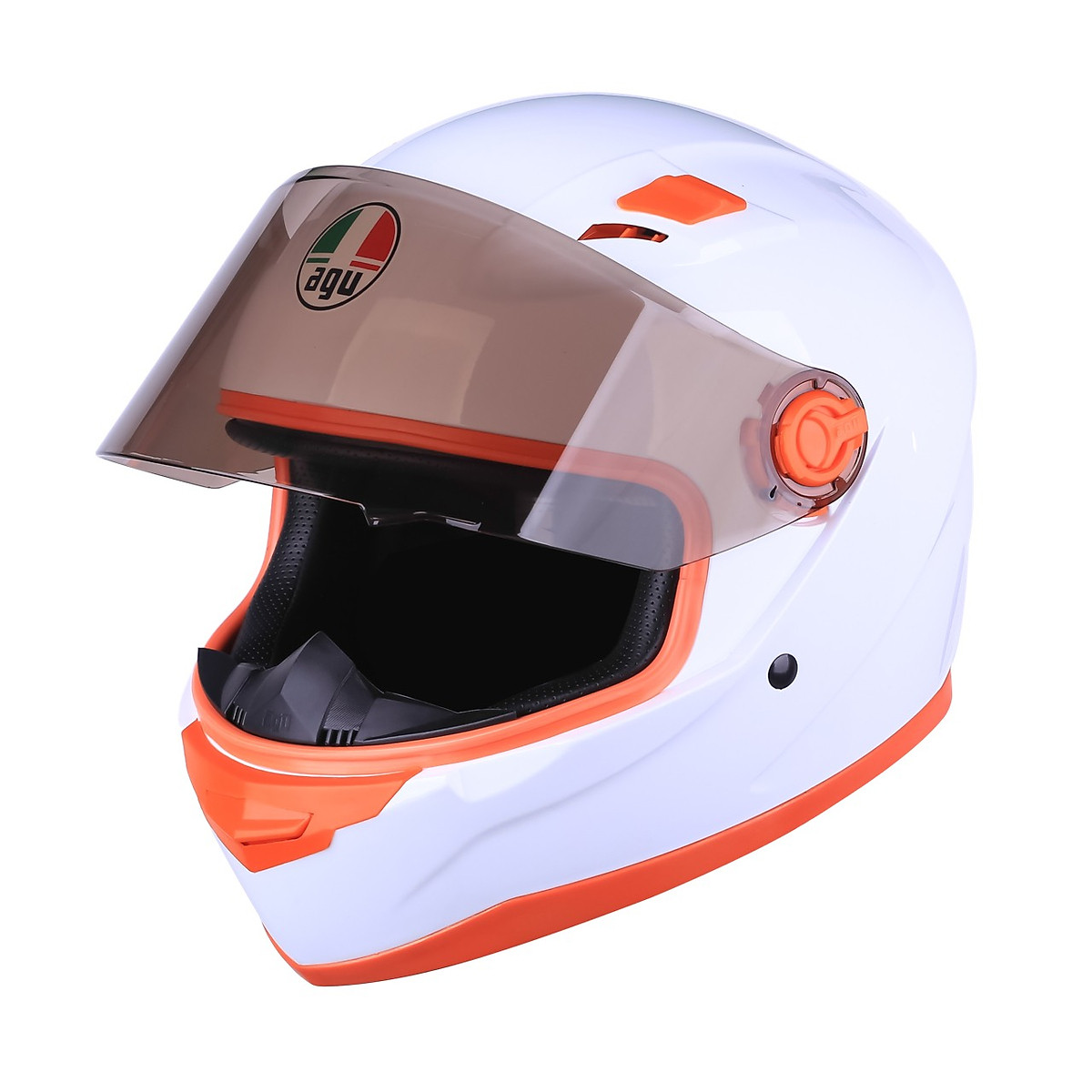 Mũ Bảo Hiểm Fullface AGU A138 Trơn - Tặng Túi Vải - Hàng Chính Hãng Bảo Hành 12 Tháng - Sản Phẩm Thời Trang Và Cao Cấp