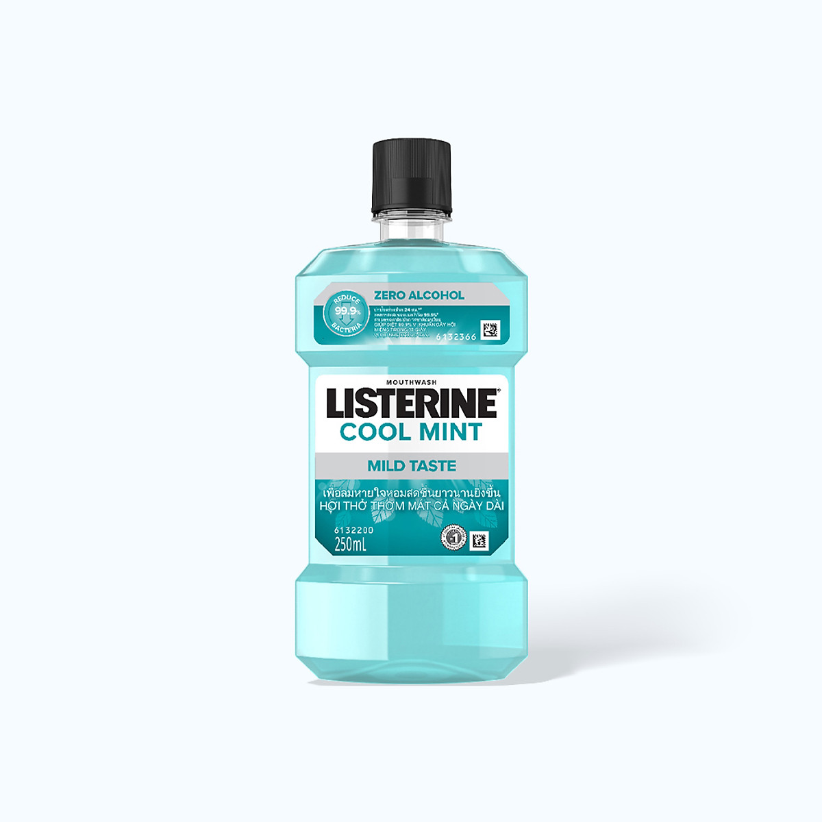 Nước súc miệng vị không cay Listerine Mouthwash Zero (250ml)