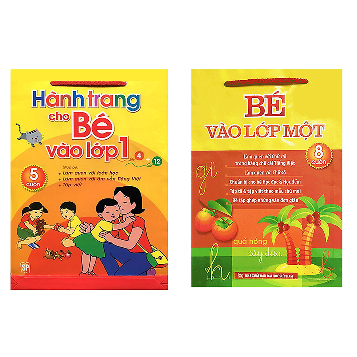 Combo sách chuẩn bị cho bé vào lớp 1: Hành trang cho bé vào lớp 1 và bé vào lớp một + tặng thẻ flashcard 