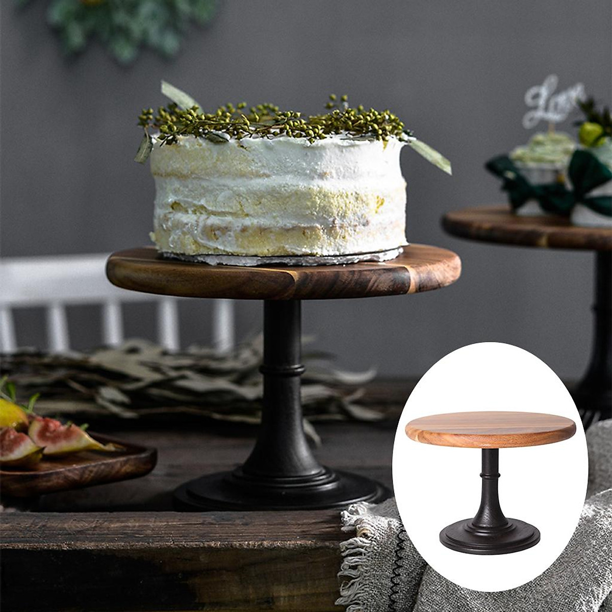 Buy Ellementry Brown Sheesham Wood 2 Tier Cake Stand Online @ Tata CLiQ  Luxury