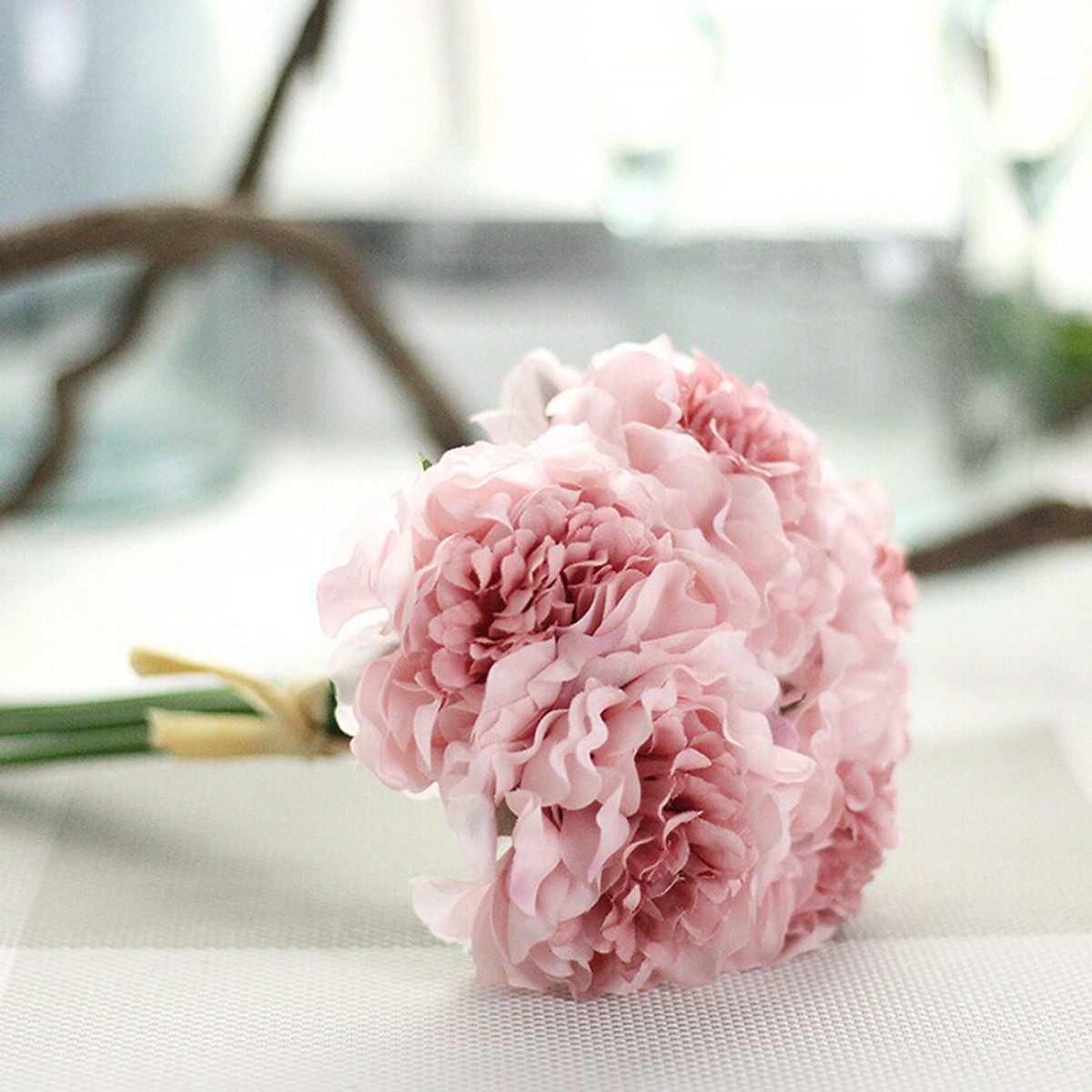Mua Tailored Artificial Silk Fake Flowers Peony Floral Wedding Bouquet  Bridal Hydrangea B