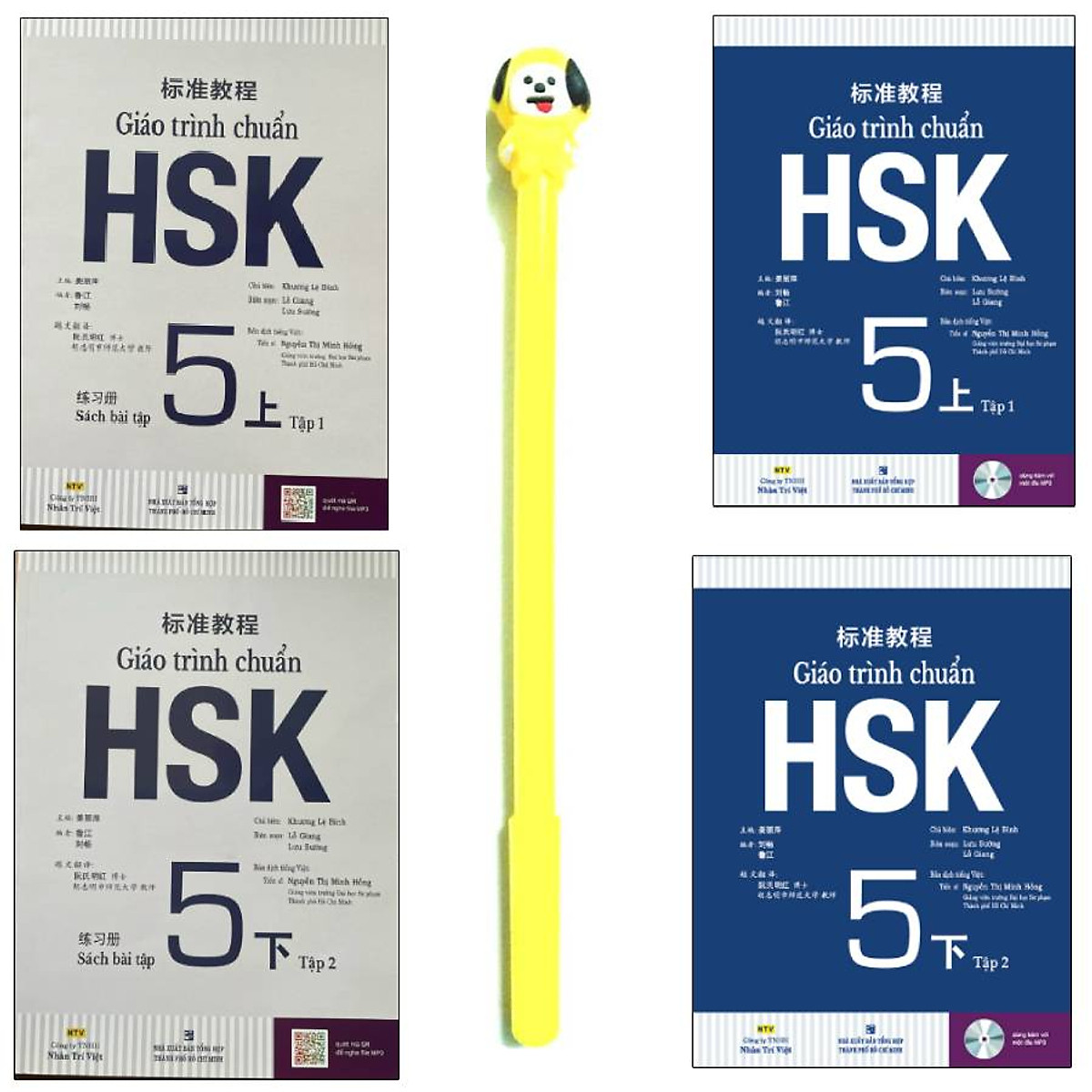 Combo Giáo Trình Chuẩn HSK 5 Bài Học và Giáo Trình Chuẩn HSK 5 Bài Tập ( Tặng Kèm Viết )