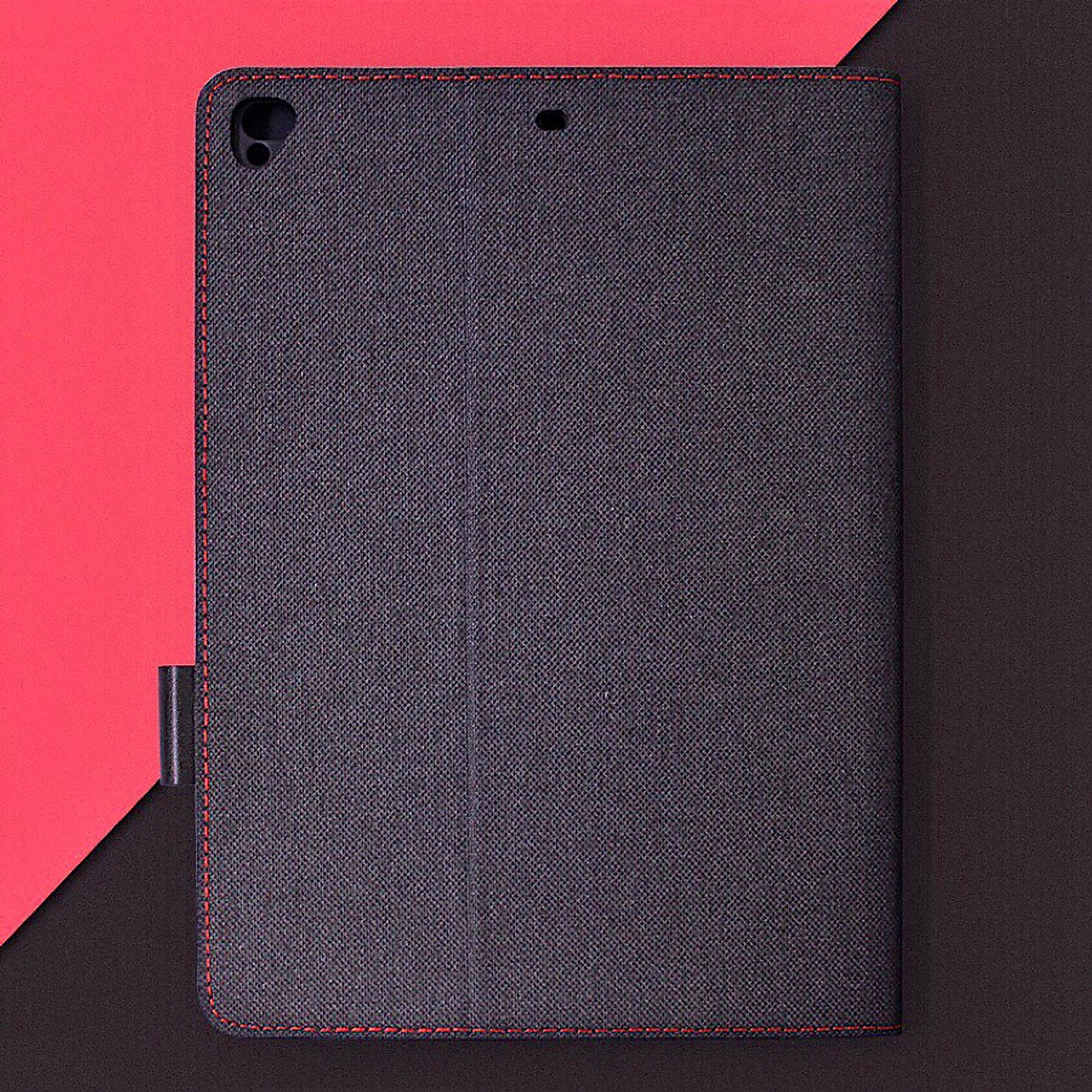 Bao da cho iPad Air 1 / Air 2 / Pro 9.7 / 9.7 New 2017 / 9.7 New 2018 hiệu Kaku Leather Canvas Silicone chống sốc - Hàng nhập khẩu