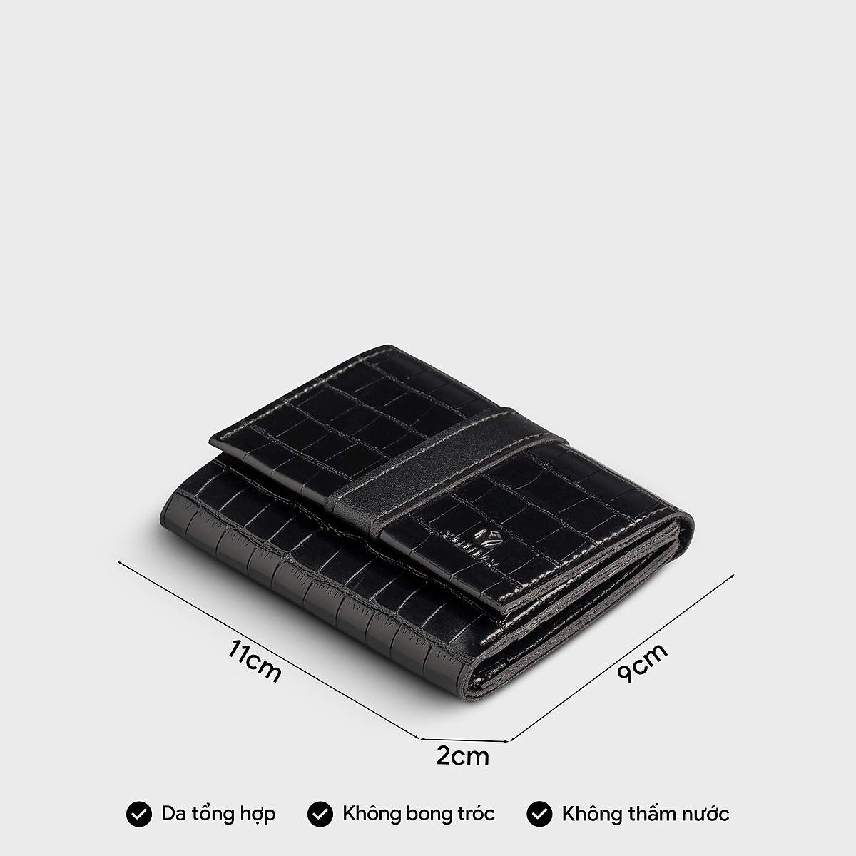 Ví da nữ mini dáng ngắn gấp gọn họa tiết vân đá thời trang YUUMY Seasand YV102