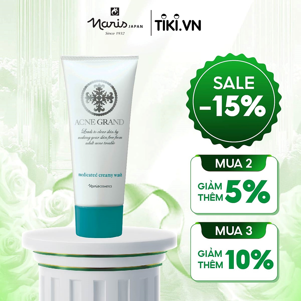 Sữa rửa mặt Naris Acne Grand Medicated Creamy Wash