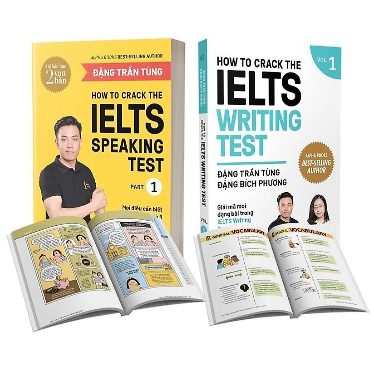 Combo Sách IELTS Đặng Trần Tùng: How To Crack The IELTS Writing Test - Vol 1 + How To Crack The IELTS Speaking Test - Part 1