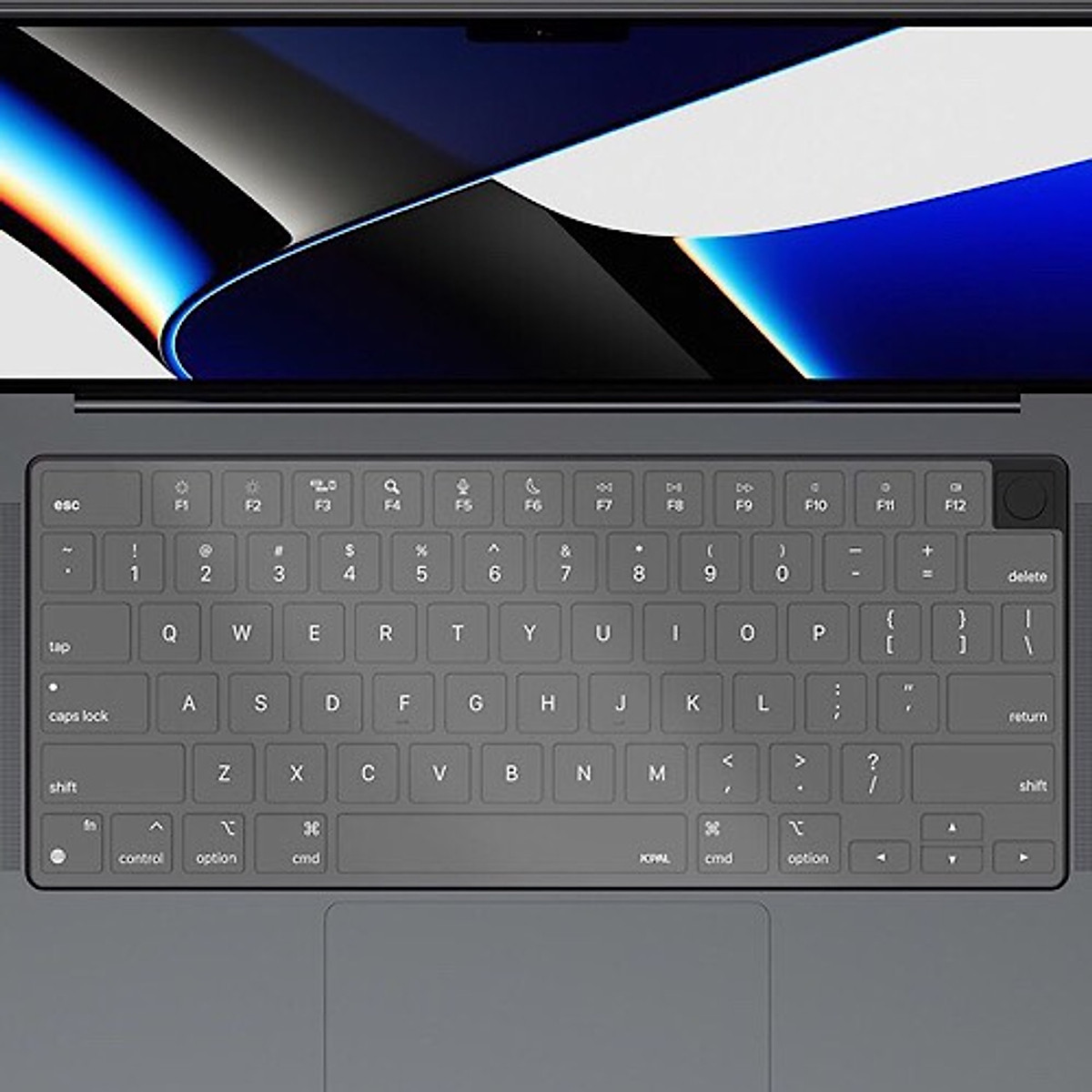 Miếng phủ bàn phím cho MacBook Air 13.6 inch M2 2022 hiệu JCPAL FitSkin Ultra thin mỏng 0.2 mm - Hàng nhập khẩu