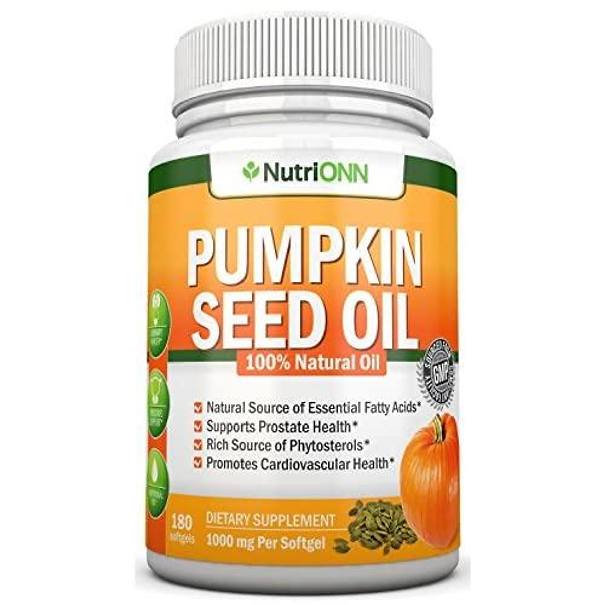 Mua PUMPKIN SEED OIL - 1000MG - 180 Softgels - Cold-Pressed Natural Pumpkin Seed Oil - Natural Source Of Essential Fatty Acids - Great for Hair Growth, Prostate Health, Joint Inflammation and GI Tract Mua PUMPKIN SEED OIL - 1000MG - 180 Softgels - Cold-Pressed Natural Pumpkin Seed Oil - Natural Source Of Essential Fatty Acids - Great for Hair Growth, Prostate Health, Joint Inflammation and GI Tract