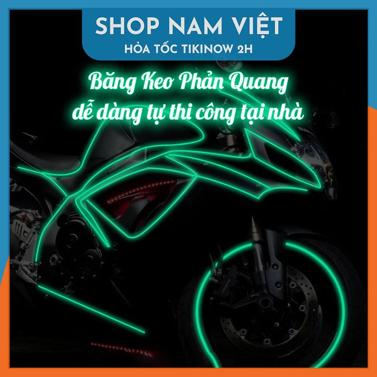 Băng Keo Phản Quang Dán Nhà Cửa, Trang Trí Oto, Xe Máy, Xe Đạp