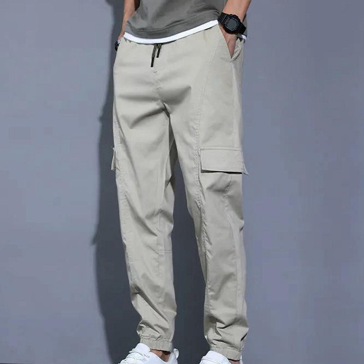 Buy Women Baggy Cargo Pants with Pocket Y2k High Waist Hip Hop Loose  Joggers Cargo Trousers Casual Sweatpant Streetwear, Khaki-pocket, Small at  Amazon.in